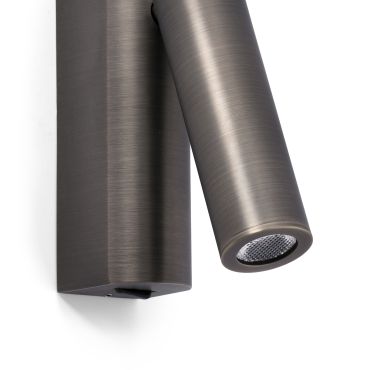 Faro Rob - wandverlichting met schakelaar - 3,5 x 15,5 x 11 cm - 3W LED incl. - brons