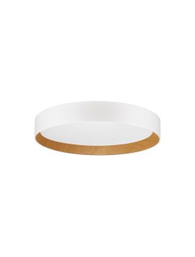 Nova Luce Stake - plafondlamp - Ø 60 x 9 cm - 50W dimbare LED incl. - zandwit