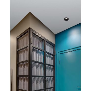 Nova Luce Carpo - inbouwspot - Ø 100 mm, Ø 90 mm inbouwmaat - 10W LED incl. - zwart