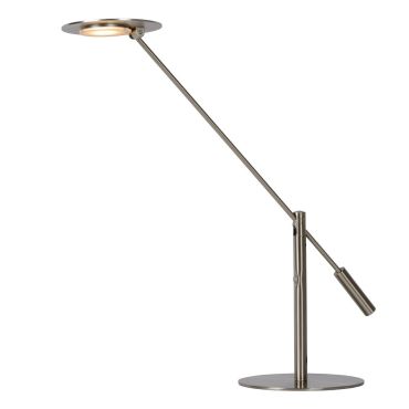 Lucide Anselmo - bureaulamp - 25 x 25 x 50 - 9W LED incl. - mat chroom