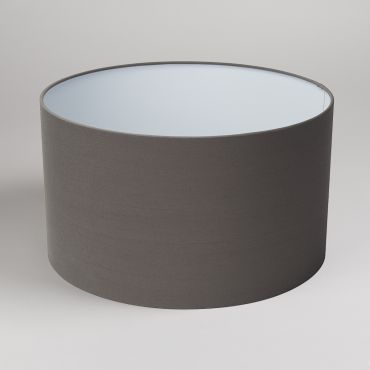 Projectlight Drum - lampenkap - Ø 40 x 23 cm - grijs katoen