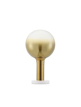 Nova Luce Nostos - tafellamp - Ø 20 x 35 cm - 3W dimbare LED incl. - goud