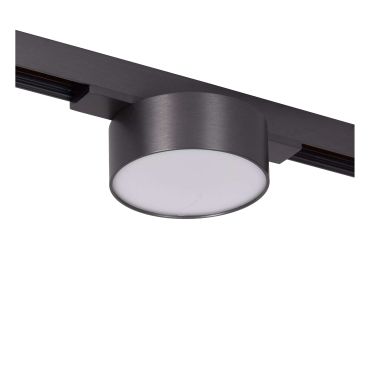 Lucide Linial Fixt - magnetisch railsysteem - railspot - Ø 7,4 x 4,5 cm - 6W LED incl. - dimfunctie en instelbare lichtkleur via app - zwart mat chroom