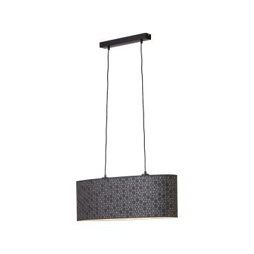 Brilliant Galance - hanglamp - 70 x 26 x 118 cm - zwart