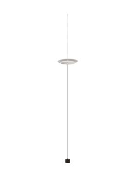Nova Luce Olos - hanglamp - 35 x 370 x 10 cm - 21W dimbare LED incl. - zandwit en chroom spiegel