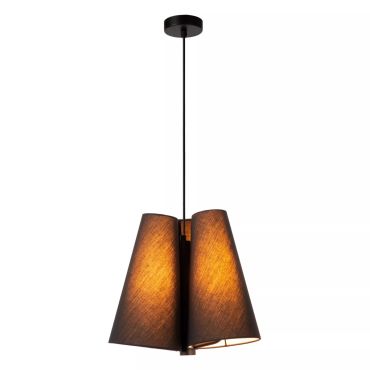 Lucide Gregory - hanglamp - Ø 34,3 x 165 cm - zwart