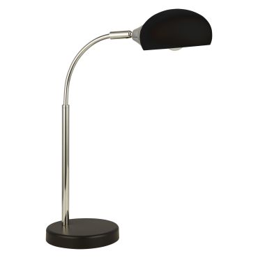 Searchlight Astro - tafellamp - 15 x 49 cm - zwart en chroom