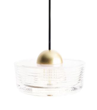 Maxlight Lipari - hanglamp - Ø 35 x 180 cm - 22W LED incl. - geborsteld goud