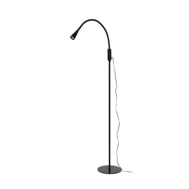 Lucide Zozy - staanlamp -  Ø 22 x 145 cm - 3 stappen dimbaar - 4W LED incl. - zwart