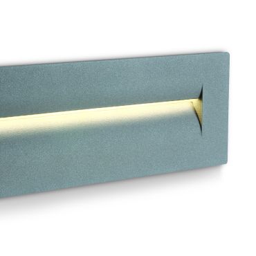 ONE Light Dark Light - inbouw wandverlichting - 25 x 7,3 x 8,7 cm - 8,5W LED incl. - IP65 - grijs