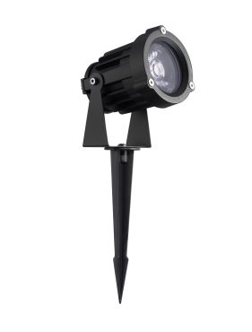 Nova Luce Quick – grondspot op piek - Ø 8 x 14 cm - 13W LED incl. - IP65 - zandzwart