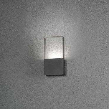 Konstsmide Matera - buiten wandlamp - 12,5 x 5,5 x 24,5 cm - 6W LED incl. - IP54 - antraciet