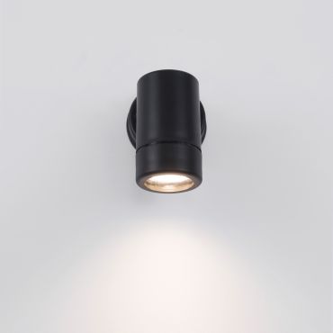Nova Luce Limbio - buiten wandverlichting - 6 x 8,5 x 12 cm - IP44 - zwart