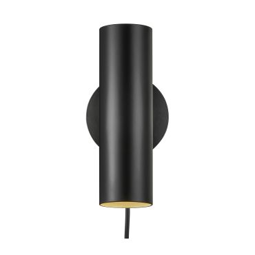 Design for the People Mib 6 - wandverlichting met schakelaar - 10 x 17,1 x 20 cm - zwart