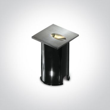 ONE Light Indoor/Outdoor Dark Light Wall Recessed - inbouw wandverlichting - 7 x 4,5 x 7 cm - 3W LED incl. - IP54 - aluminium