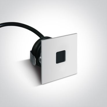 ONE Light Indoor/outdoor Decorative Wall Recessed - inbouw wandverlichting - 3,7 x 3,7 x 2,2 cm - 1W LED incl. - IP54 - wit