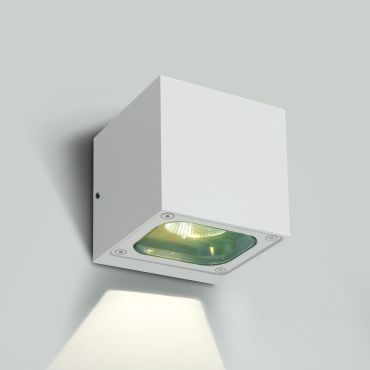 ONE Light Cube Wall Lights - buiten wandverlichting - 10 x 10 x 10 cm - 6W LED incl. - IP65 - wit