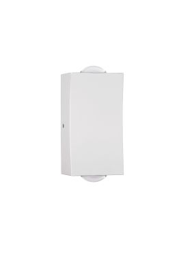 Nova Luce Dewei - buiten wandverlichting - 5 x 9 x 4 cm - 2x 2W LED incl. - IP54 - zandwit