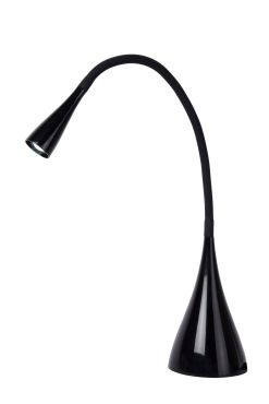 Lucide Zozy - tafellamp - Ø 11,2 x 48,5 cm - 4W LED incl. - 3 stappen dimbaar - zwart