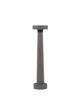 Nova Luce Cram - tuinpaal - Ø 11,5 x 50 cm - 5W LED incl. - IP65 - grijs