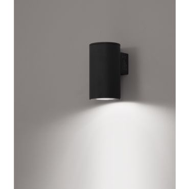 Nova Luce Alp - wandverlichting - 7 x 5,5 x 10 cm - 10W LED incl. - IP65 - zwart