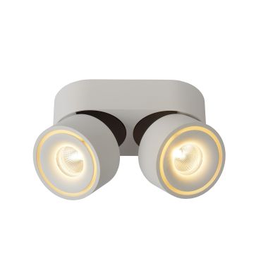 Lucide Yumiko - opbouwspot 2L - 16,1 x 7,8 x 8,2 cm - 2 x 8W dimbare LED incl. - wit