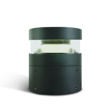 ONE Light Project Bollard - tuinpaal - Ø 16 x 20 cm - 20W LED incl. - IP65 - antraciet - witte lichtkleur