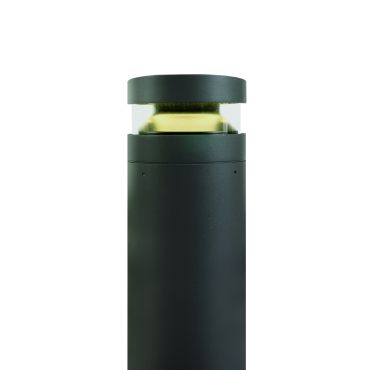 ONE Light Project Bollard - tuinpaal - Ø 16 x 60 cm - 20W LED incl. - IP65 - antraciet - warm witte lichtkleur