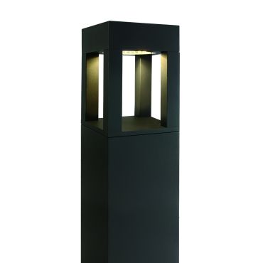 ONE Light Cage Light II - tuinpaal - 16 x 16 x 90 cm - 22W LED incl. - IP65 - antraciet - warm witte lichtkleur