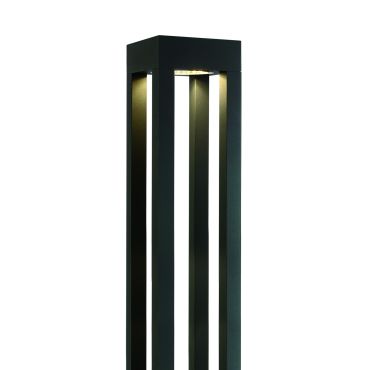 ONE Light Cage Light I - tuinpaal - 16 x 16 x 90 cm - 22W LED incl. - IP65 - antraciet - warm witte lichtkleur
