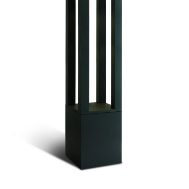 ONE Light Cage Light I - tuinpaal - 16 x 16 x 90 cm - 22W LED incl. - IP65 - antraciet - witte lichtkleur