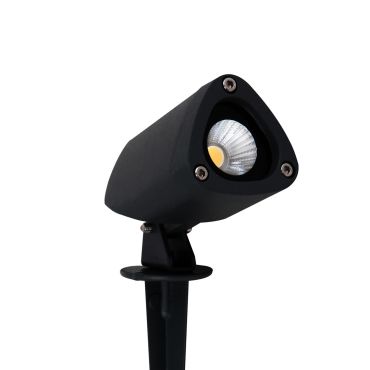 Nova Luce Inside - grondspot op piek - 24 cm - 3W LED incl. - IP65 - zwart