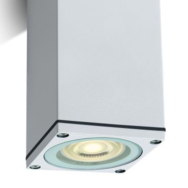 ONE Light GU10 Outdoor Cubes - opbouwspot - 6,3 x 6,3 x 13,5 cm - IP54 - wit