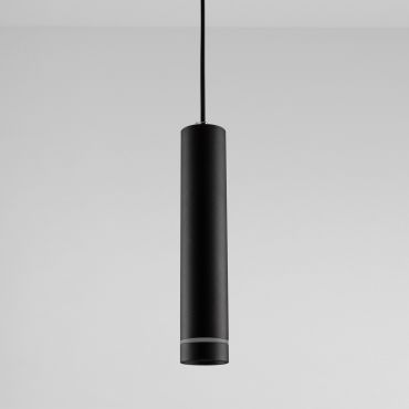 Nova Luce Esca - hanglamp - Ø 6 x 150 cm - zandzwart