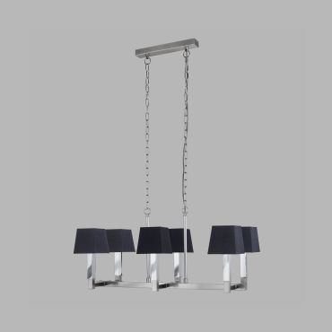 Searchlight Buckingham - luster - 80 x 30 x 150 cm - zwart