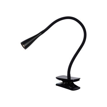 Lucide Zozy - klemlamp - 19 x 8 x 17 cm - 3W dimbare LED incl. - zwart