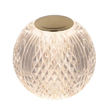 Lucide Cintra - tafellamp - Ø 11 x 10,5cm - 3 stappen dimmer - 2W LED incl. - oplaadbaar - 3000K