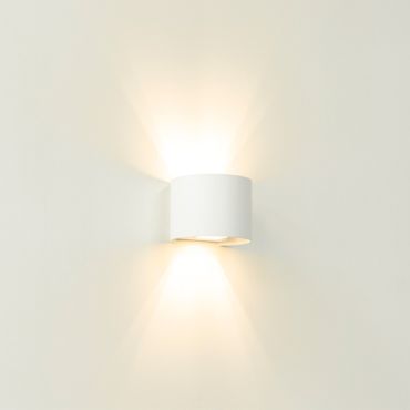 Artdelight Gyro - wandlamp - 9,7 x 13 x 11,2 cm - wit