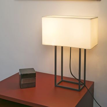 Faro Vesper - tafellamp - 40 x 20 x 60 cm - bruin en beige