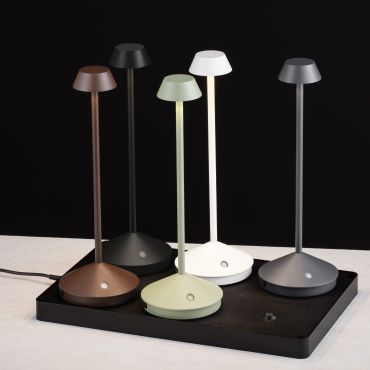 Nova Luce Base - oplaadstation voor 6 tafellampen - 42,5 x 3,5 x 27 cm