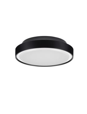 Nova Luce Sky - buiten plafondverlichting - Ø 30 x 7,7 cm - 15W LED incl. - IP65 - zandzwart