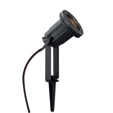 Nordlux Spotlight - tuinspot op piek met stekker - Ø 10 x 38 cm - IP54 - zwart