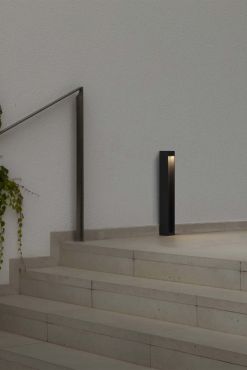 Faro Cerler - tuinpaal - 9 x 60 cm - 9W LED incl. - IP65 - donkergrijs