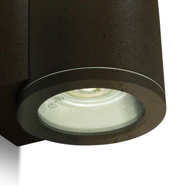 ONE Light - buiten wandverlichting - Ø 8 x 9 cm - IP54 - roest bruin