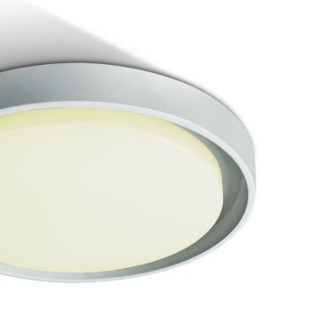 ONE Light Outdoor Project - buiten plafondverlichting - Ø 34 x 5 cm - 30W LED incl. - IP54 - wit