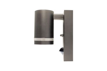 Integral LED Malaga - buiten wandlamp met bewegingssensor - 6,8 x 11,6 x 14,9 cm - IP54 - antraciet