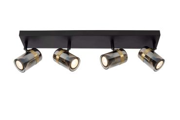Lucide Upton - opbouwspot 4L - 56 x 9,5 x 12,5 cm - gerookt
