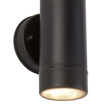 Searchlight Oakham - buiten wandverlichting - 8 x 16 cm - IP44 - zwart