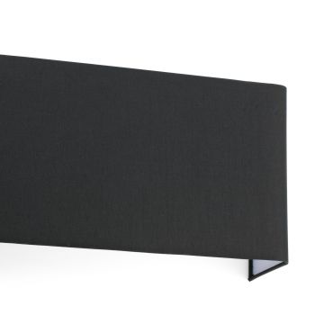 Faro Cotton - wandverlichting - 37 x 10 x 20 cm - mat zwart