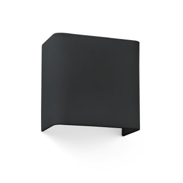Faro Cotton - wandverlichting - 20 x 10 x 20 cm - mat zwart